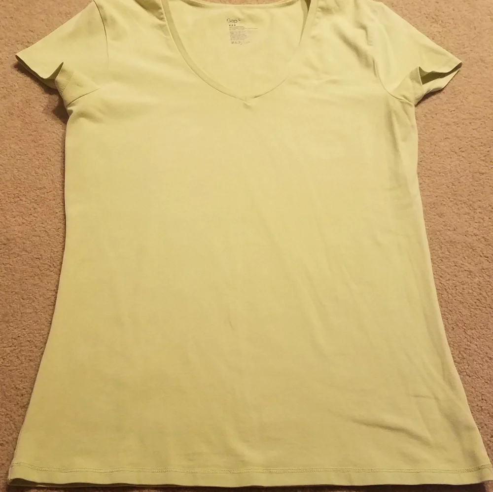 Gap Lime Green T-shirt Short Sleeve Large